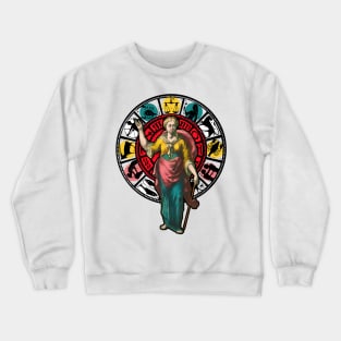 Astrologer the horoscope seer girl Crewneck Sweatshirt